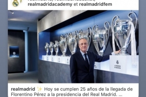 九游官方平台-致敬老佛爷！本泽马转发弗洛伦蒂诺出任皇马主席25周年社媒